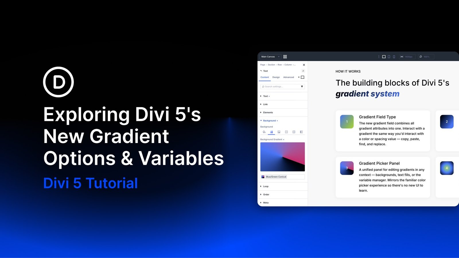 Exploring Divi 5’s New Gradient Options & Variables