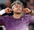 Flavio Cobolli of Italy celebrates match point against Felix Auger-Aliassime of Canada