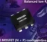 N-channel and P-channel MOSFETs in a single package.
