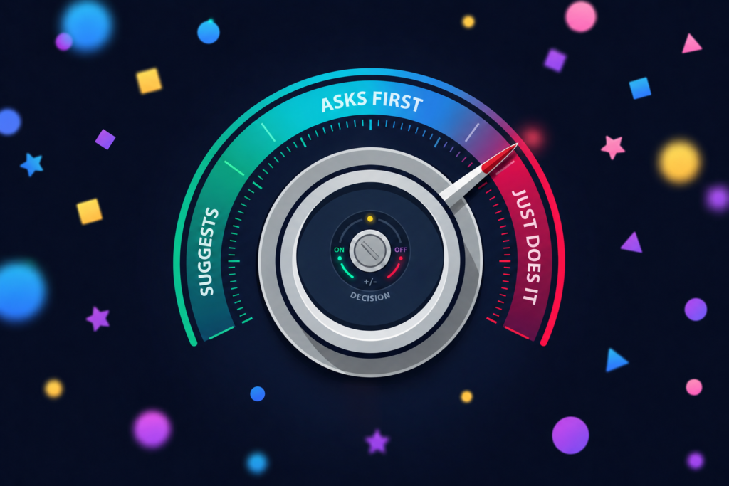 The autonomy dial: a pattern toolkit for designing human control over AI
