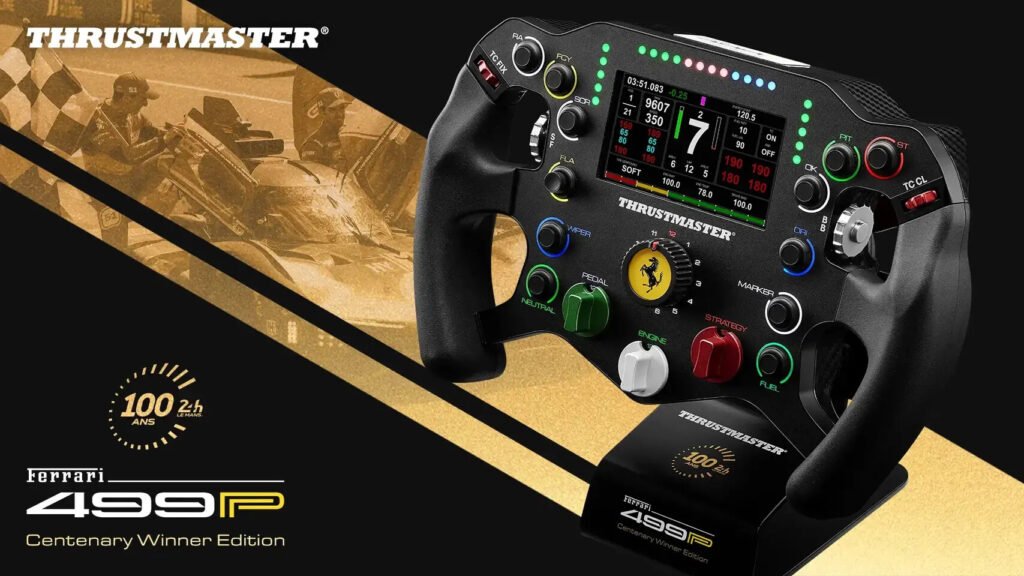 Thrustmaster Unveils Limited Edition Ferrari 499P Centenary Winner Edition Sim Racing Wheel