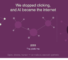 Three zones trace the internet’s transformation: a dense web of equally connected nodes in 1991, three dominant platform clusters by 2005, and a single large AI node in 2025 to which every remaining node connects. Open, diverse, human — centralised, curated, synthetic.