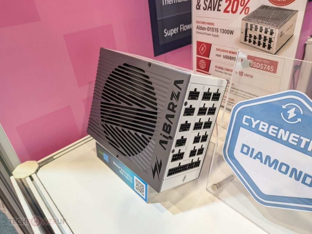 Wentai Unveils AiBARZA Aldan-D1515, First Cybenetics Diamond-rated PSU