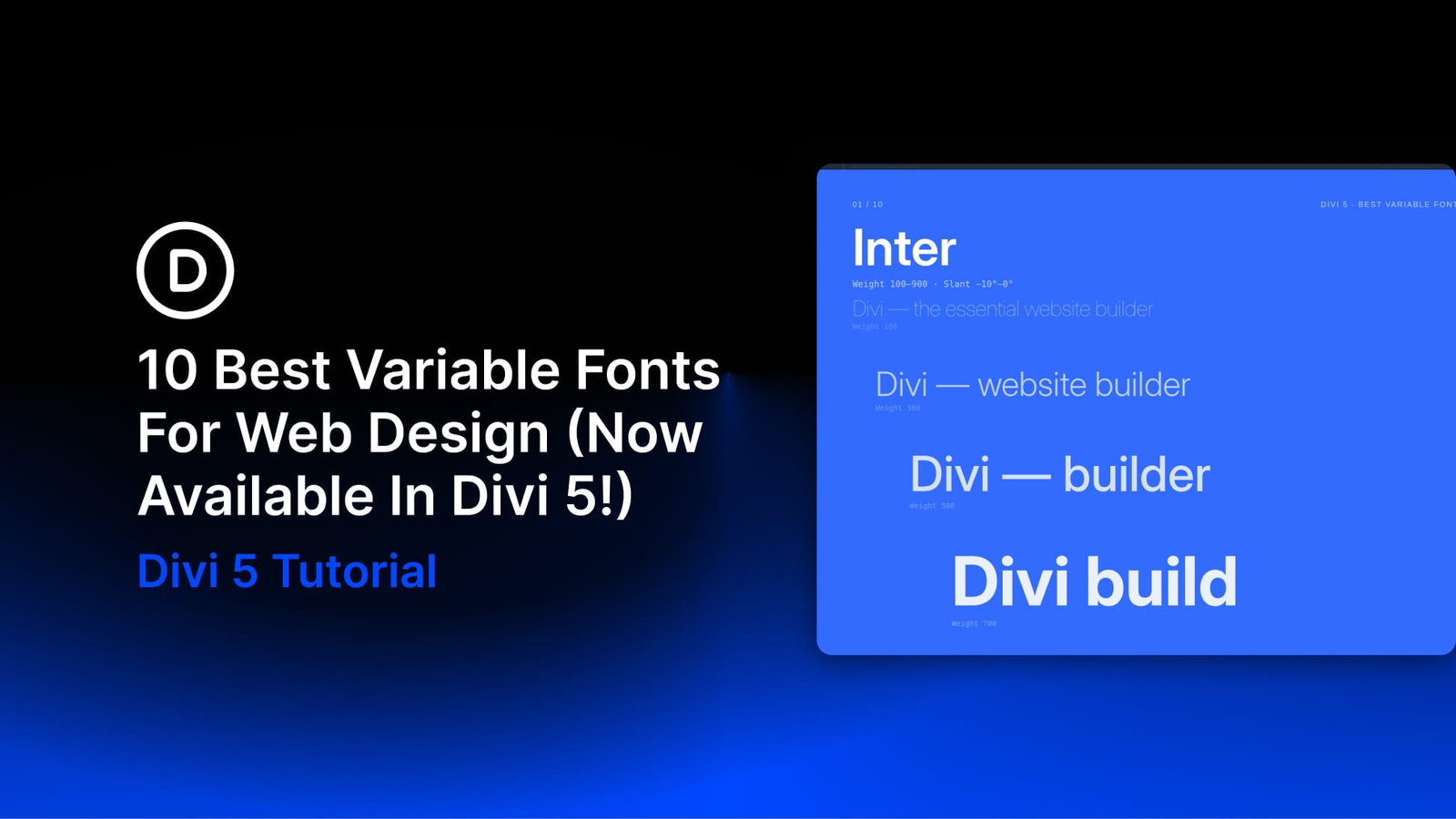 10 Best Variable Fonts For Web Design (Now In Divi 5)