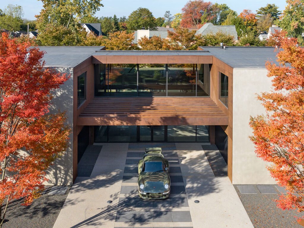 Modern Michigan House Designed Around a Porsche Collection