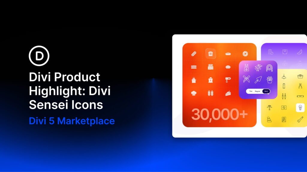 Divi Product Highlight: Divi Sensei Icons