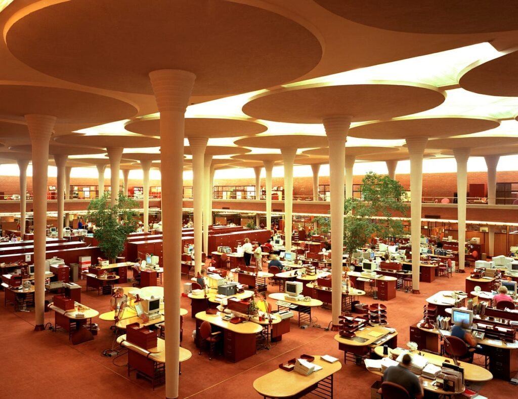 The architecture of watching work