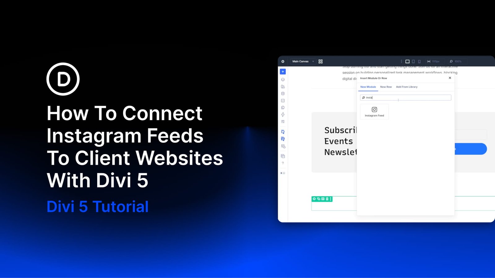 How To Connect Instagram Feeds To Client Websites With Divi 5