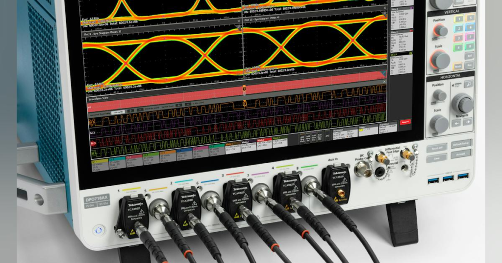 Tektronix Extends 7 Series from Four to Eight 25-GHz Channels in New Scope