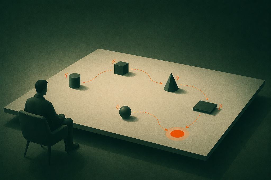 A designer observing an agentic canvas connects context across tools, giving agents the ability to interpret what they see and act without predefined instructions.