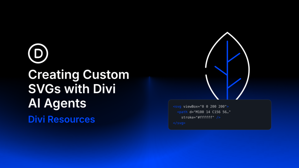 Creating Custom SVGs with Divi AI Agents